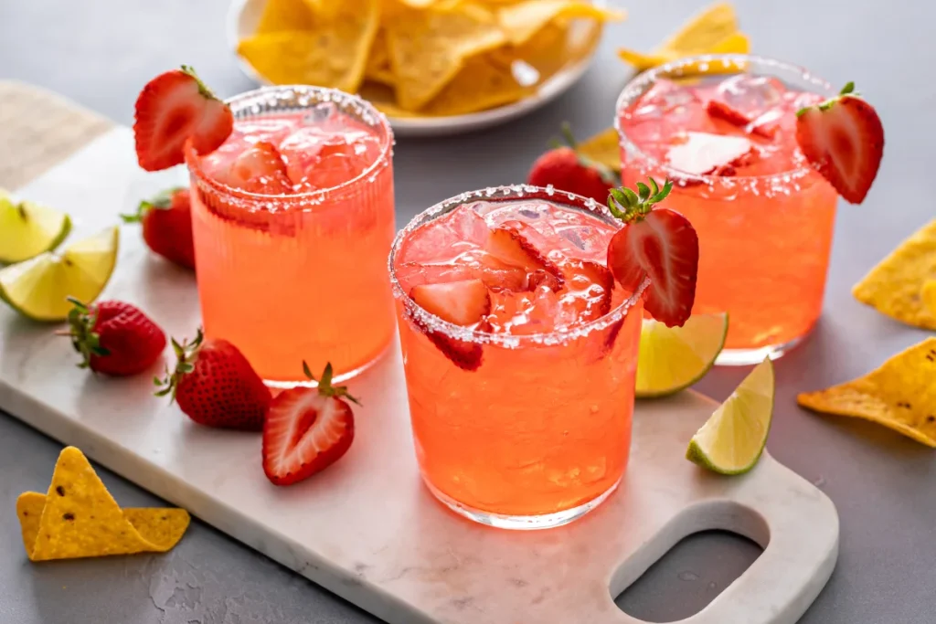 Strawberry Mezcal Margarita